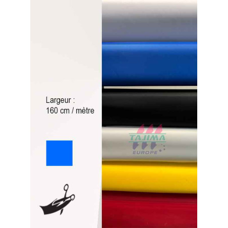 Toile de badge Poly bleu